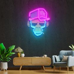 monkey smoke artwork led neon sign light 2