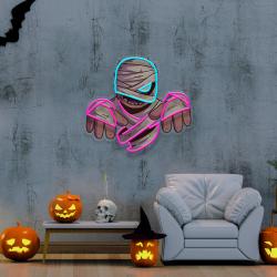 mummy halloween artwork led neon sign light 3