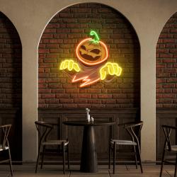 mummy pumpkin halloween artwork led neon sign light 1