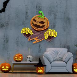 mummy pumpkin halloween artwork led neon sign light 3