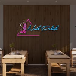 nail polish artwork led neon sign light 3