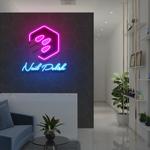 nail polish artwork led neon sign light nail salon decoration 0