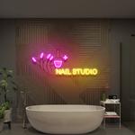 nail studio artwork led neon sign light nail spa decoration 0