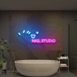 nail studio artwork led neon sign light nail spa decoration 1