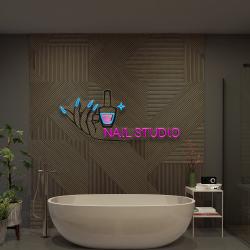nail studio artwork led neon sign light nail spa decoration 3