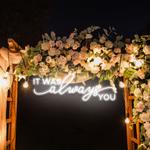 neon light sign for wedding it was alaways you neon sign neon last name sign wedding 0