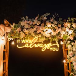 neon light sign for wedding it was alaways you neon sign neon last name sign wedding 4