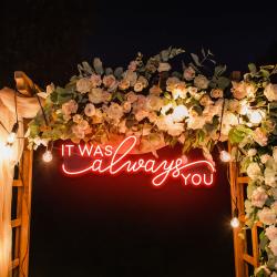 neon light sign for wedding it was alaways you neon sign neon last name sign wedding 7
