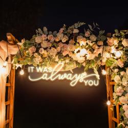 neon light sign for wedding it was alaways you neon sign neon last name sign wedding 8