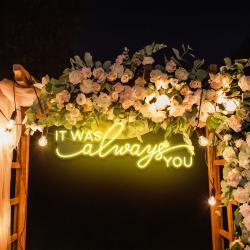 neon light sign for wedding it was alaways you neon sign neon last name sign wedding 9