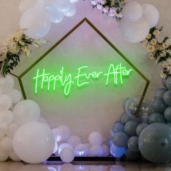 neon sign wedding backdrop happily even after led neon sign light wedding decoration 3