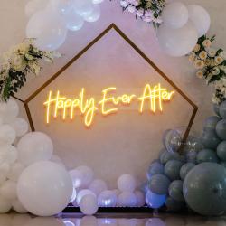 neon sign wedding backdrop happily even after led neon sign light wedding decoration 5