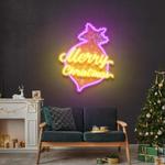 noel bauble art work led neon sign light 0