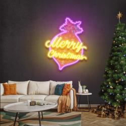 noel bauble art work led neon sign light 1