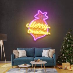 noel bauble art work led neon sign light 2