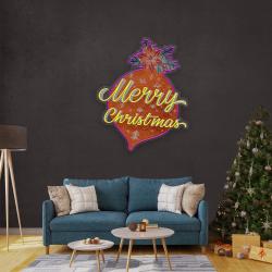 noel bauble art work led neon sign light 3