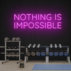nothing is impossible led neon sign light 4
