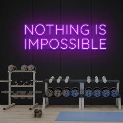 nothing is impossible led neon sign light 5