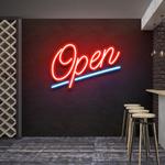 open 2 led neon sign light 0