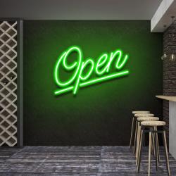 open 2 led neon sign light 4