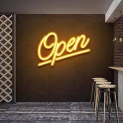 open 2 led neon sign light 5
