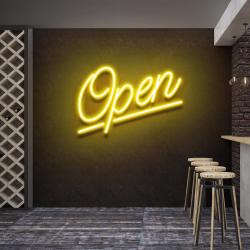 open 2 led neon sign light 9