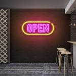 open 4 led neon sign light 0