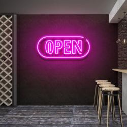 open 4 led neon sign light 1