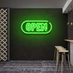 open 4 led neon sign light 5