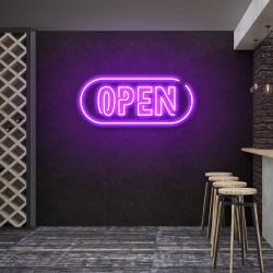 open 4 led neon sign light 7