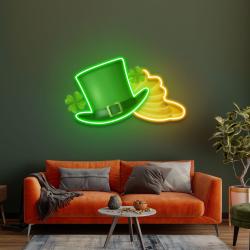 patrick gold st patricks day artwork led neon sign light 1 2