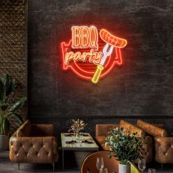 personalised bbq grilling name artwork led neon sign light 2