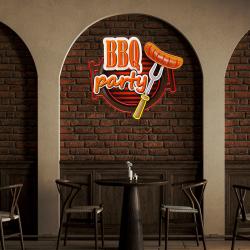 personalised bbq grilling name artwork led neon sign light 3
