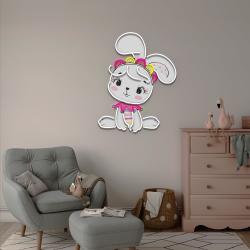 personalized baby rabbit girl gift for kids artwork led neon sign light 3