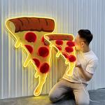 pizza art work led neon sign light 0