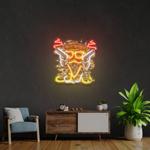 pizza gangster artwork led neon sign light 0