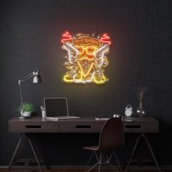 pizza gangster artwork led neon sign light 1