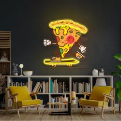 pizza skater artwork led neon sign light 2
