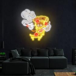 pizza slice cartoon artwork led neon sign light 1
