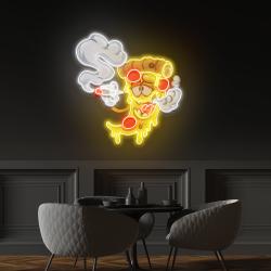 pizza slice cartoon artwork led neon sign light 2