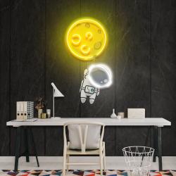planet balloon artwork led neon sign light 1 1