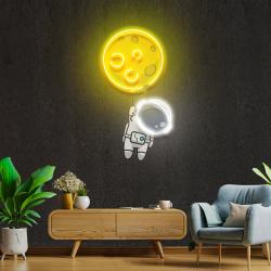 planet balloon artwork led neon sign light 1 2