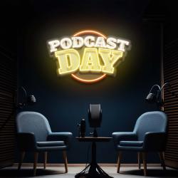 podcast day artwork led neon sign light 1