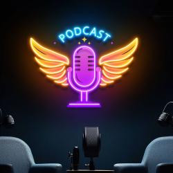 podcast led neon light custom artwork for studio decor 2