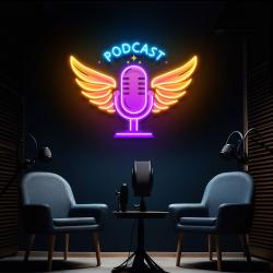 podcast led neon light custom artwork for studio decor 4