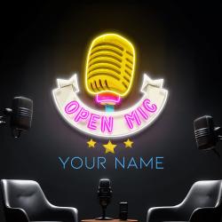 podcast led neon light custom design for studio decoration 5
