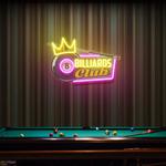 pool billiards rec room decor artwork led neon sign light 0