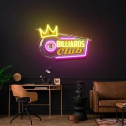 pool billiards rec room decor artwork led neon sign light 2