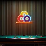 pool wall art billiards artwork pool table decor game room wall decor billiards decor gift for pool player artwork led neon sign light 0