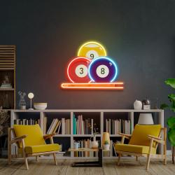 pool wall art billiards artwork pool table decor game room wall decor billiards decor gift for pool player artwork led neon sign light 1